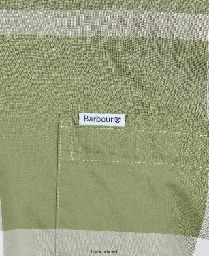 roupas Barbour camisa sob medida harris marinha de verão homens NH4442335