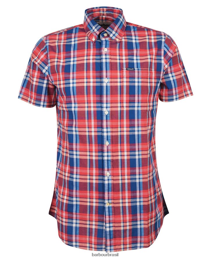 roupas Barbour camisa sob medida nickwell céu homens NH4442443