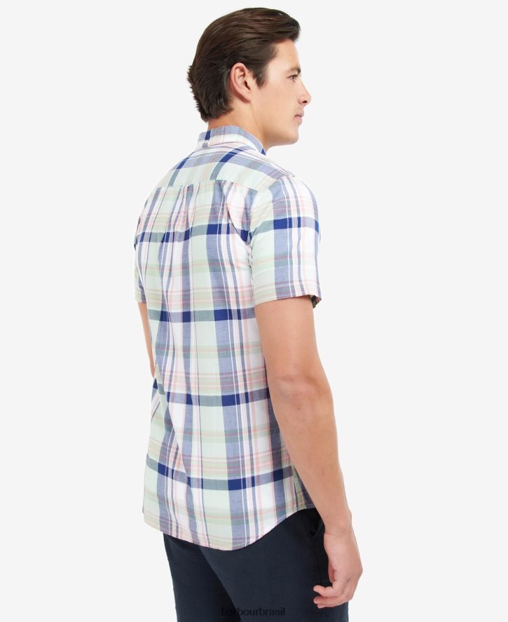 roupas Barbour camisa sob medida nickwell céu homens NH4442444