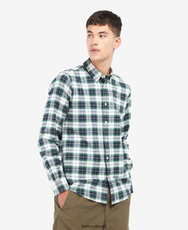 roupas Barbour camisa sob medida oxbridge hera tartan homens NH4442447