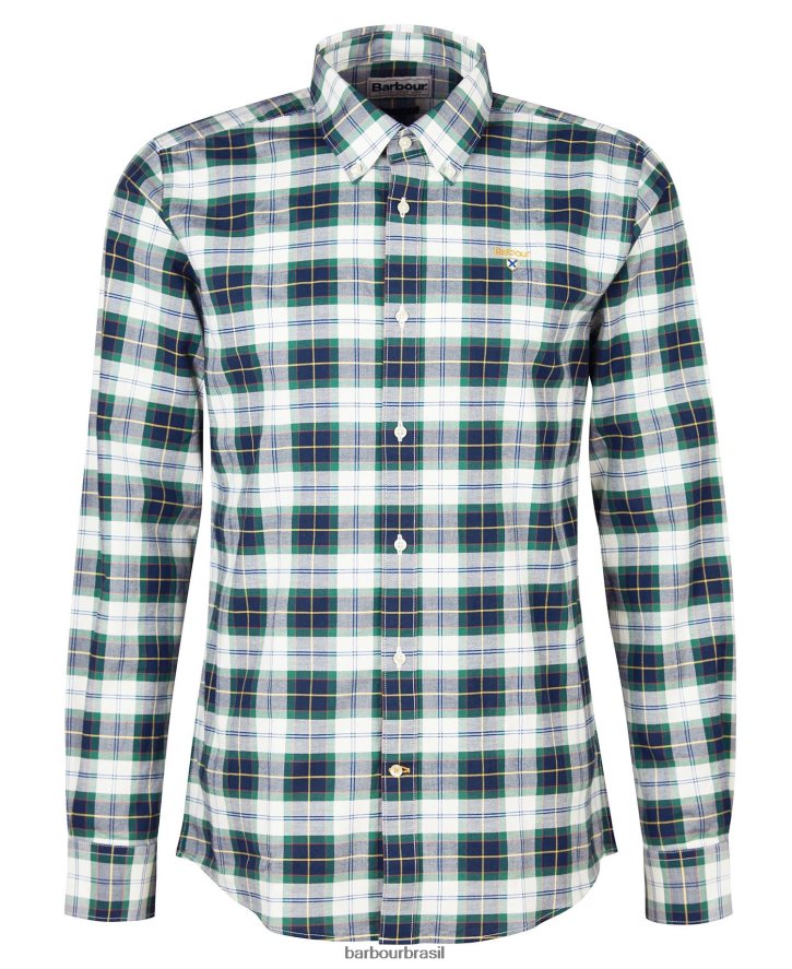 roupas Barbour camisa sob medida oxbridge hera tartan homens NH4442447
