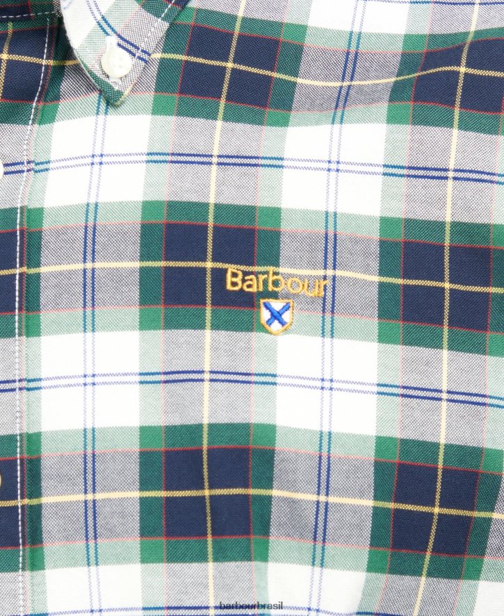 roupas Barbour camisa sob medida oxbridge hera tartan homens NH4442447