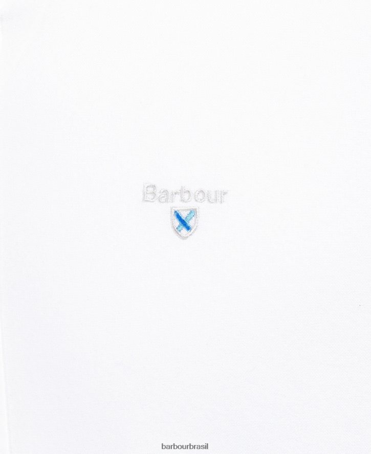 roupas Barbour camisa sob medida oxford rosa clássico homens NH4442301