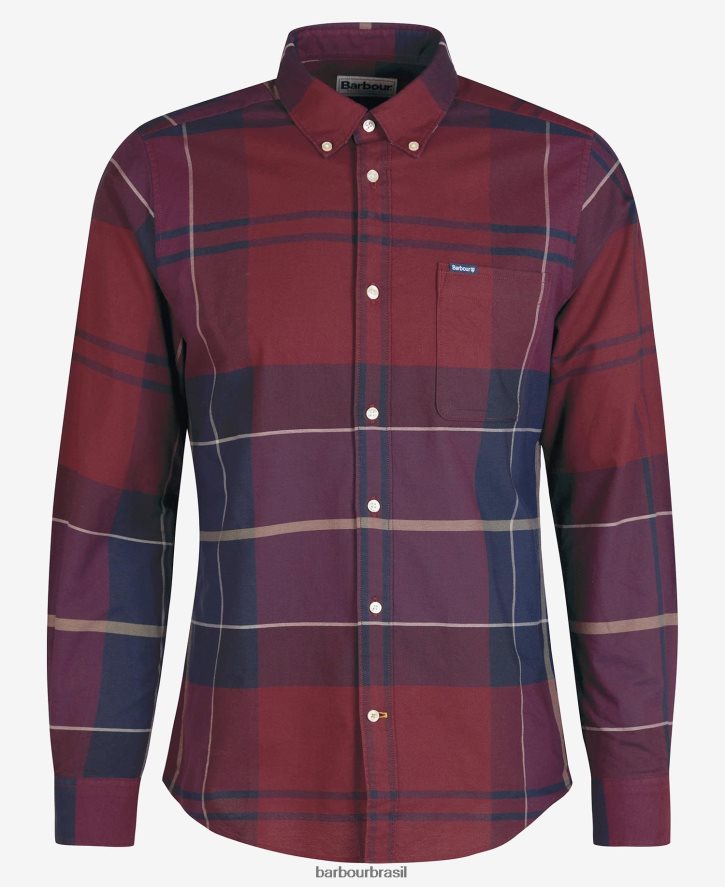 roupas Barbour camisa sob medida stirling tartã de cordovão homens NH4442415