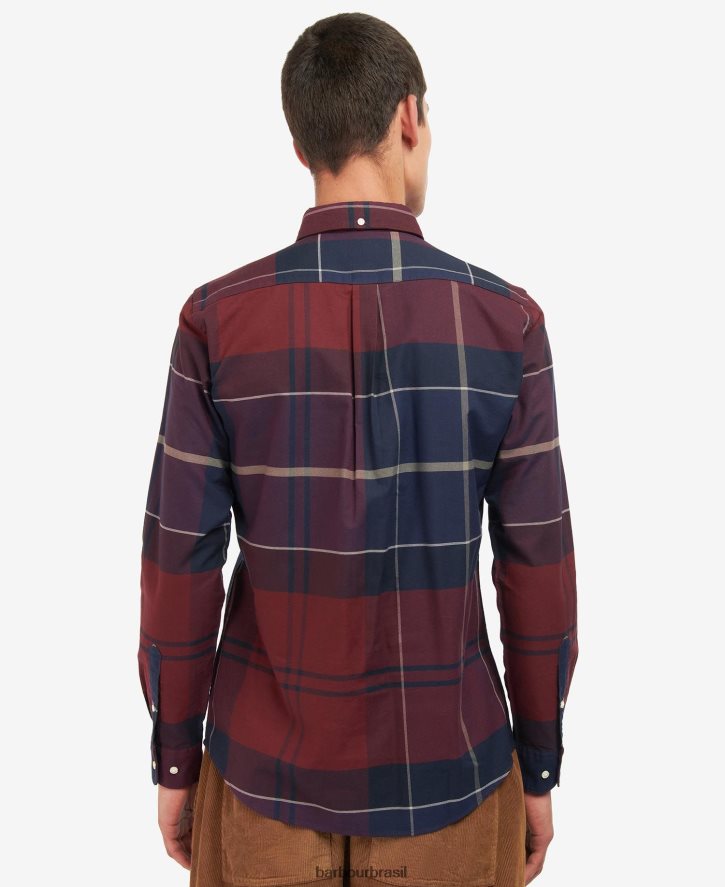 roupas Barbour camisa sob medida stirling tartã de cordovão homens NH4442415