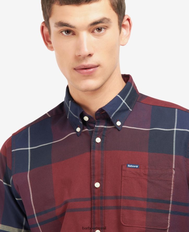 roupas Barbour camisa sob medida stirling tartã de cordovão homens NH4442415