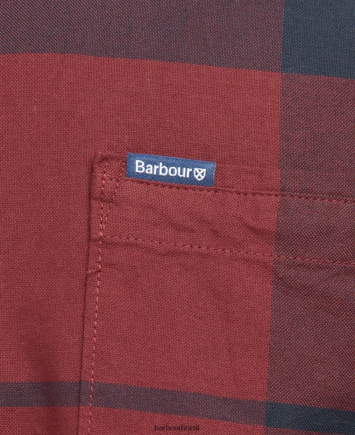 roupas Barbour camisa sob medida stirling tartã de cordovão homens NH4442415