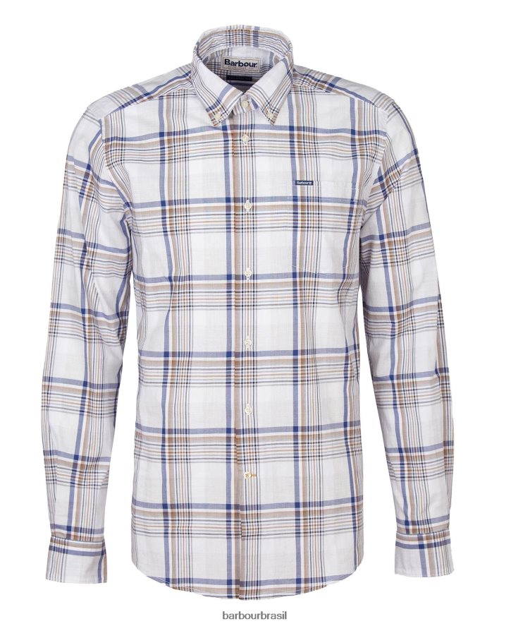 roupas Barbour camisa sob medida sunhill vermelho clássico homens NH4442500