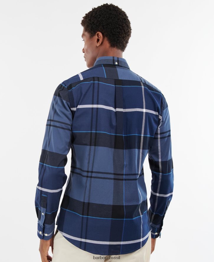 roupas Barbour camisa sob medida sutherland tartã clássico homens NH4442374