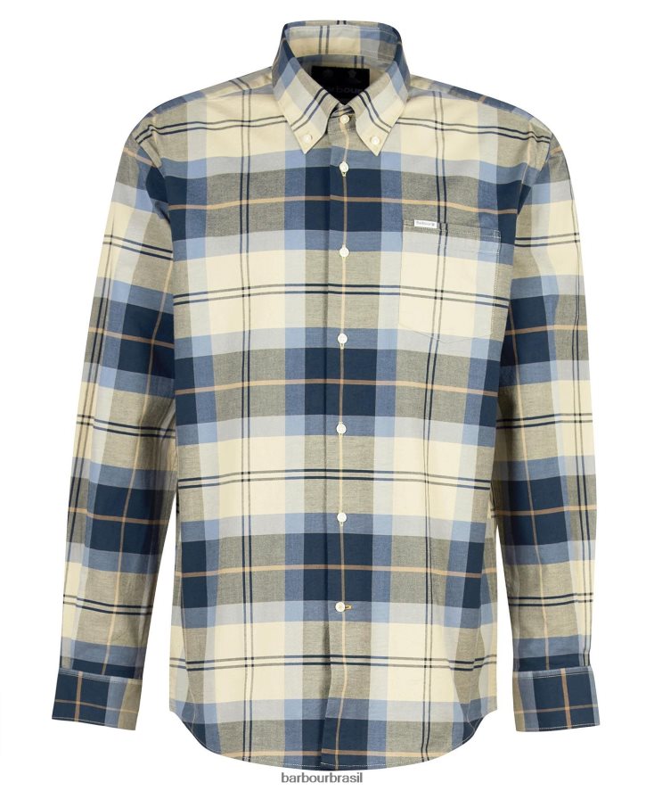 roupas Barbour camisa xadrez regular eden tartã clássico homens NH4442317