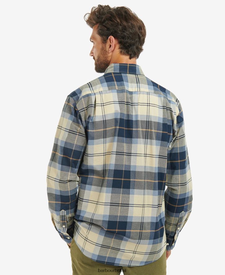 roupas Barbour camisa xadrez regular eden tartã clássico homens NH4442317
