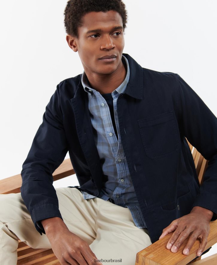 roupas Barbour camiseta dene pedra homens NH4442490