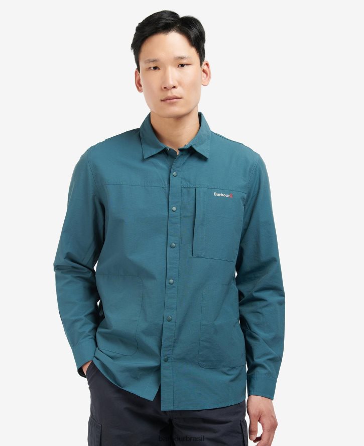 roupas Barbour camiseta jonah cinza claro homens NH4442517