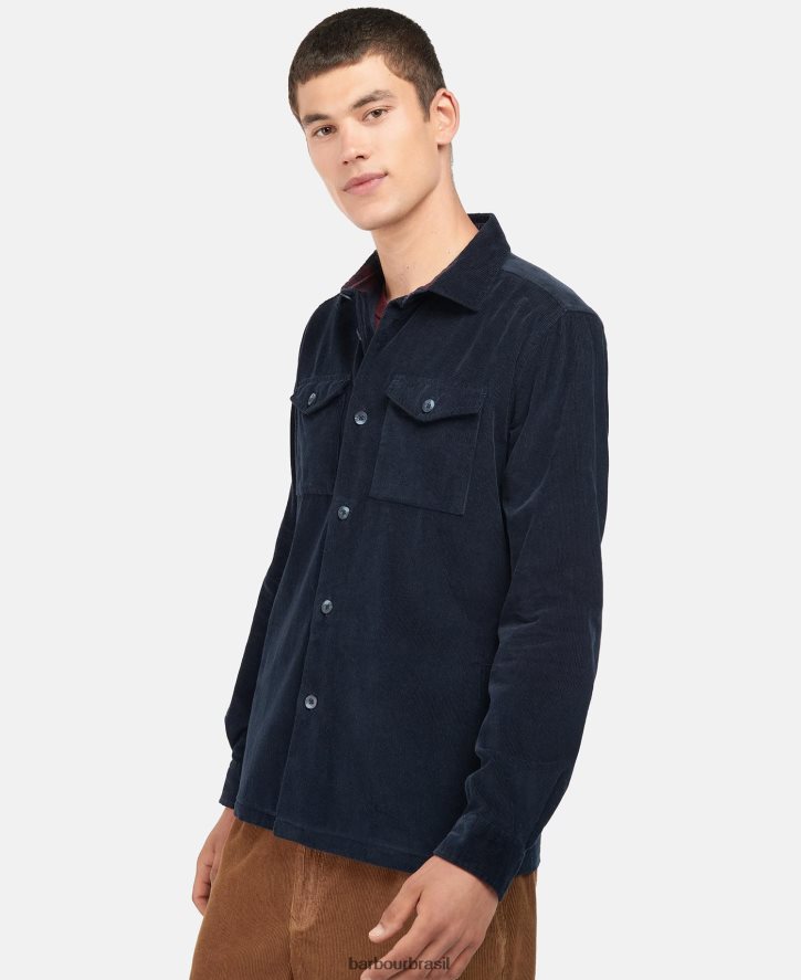 roupas Barbour camiseta warwick marinha homens NH4442502