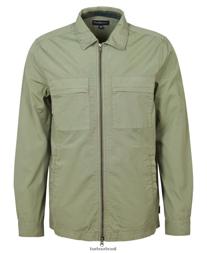 roupas Barbour camisola de portagem agave verde homens NH4442293