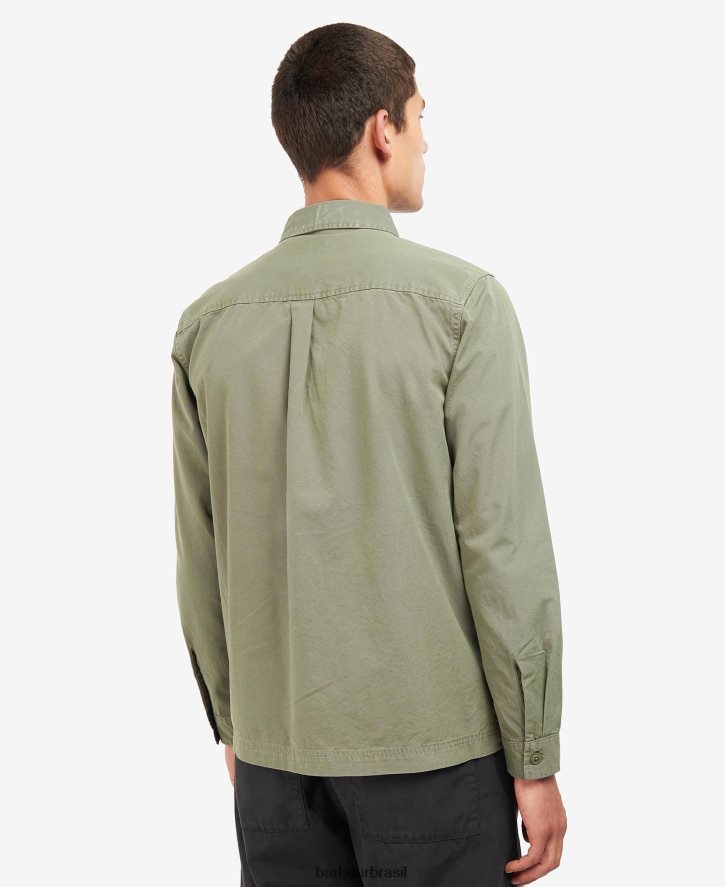 roupas Barbour camisola de portagem agave verde homens NH4442293