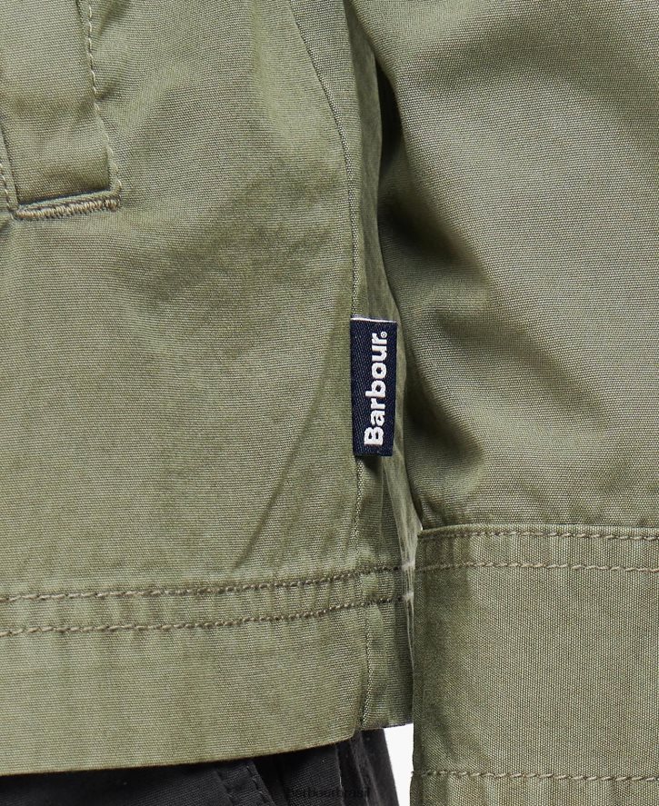 roupas Barbour camisola de portagem agave verde homens NH4442293