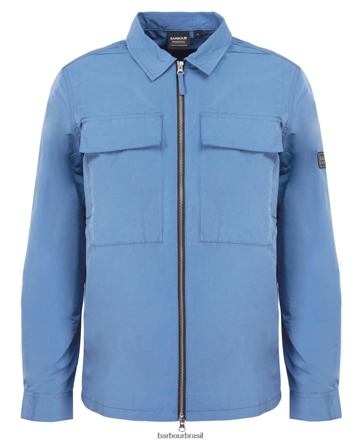 roupas Barbour camisola de raios horizonte azul homens NH4442478