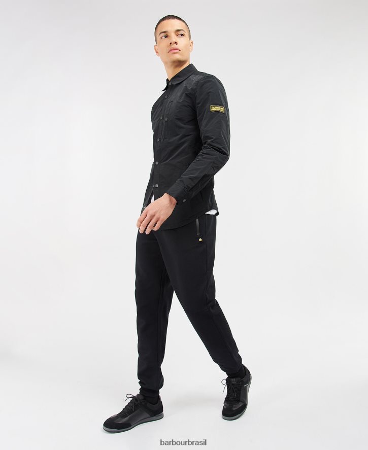 roupas Barbour link de camiseta internacional azul ardósia homens NH4442536