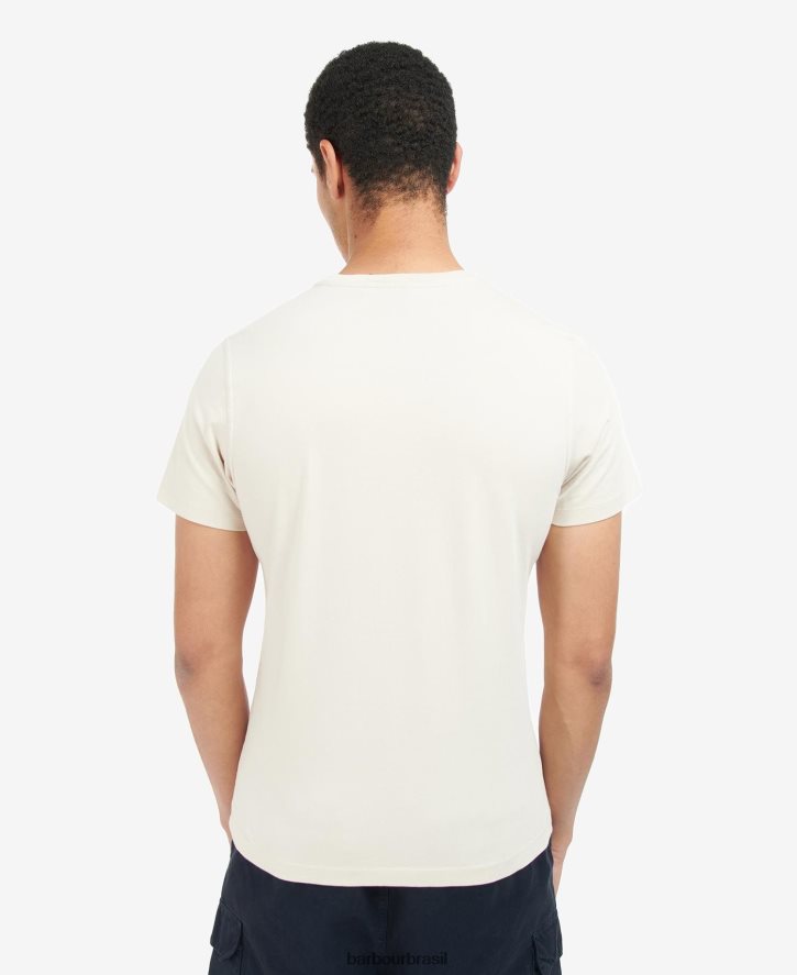 roupas Barbour break camiseta com estampa gráfica névoa azul homens NH4442798