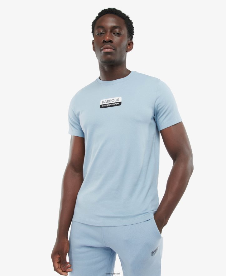 roupas Barbour camiseta bennet Pó azul homens NH4442907
