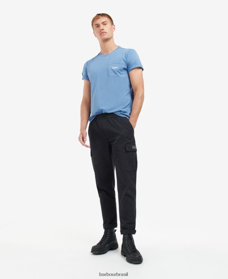 roupas Barbour camiseta com bolso radok floresta homens NH4442852