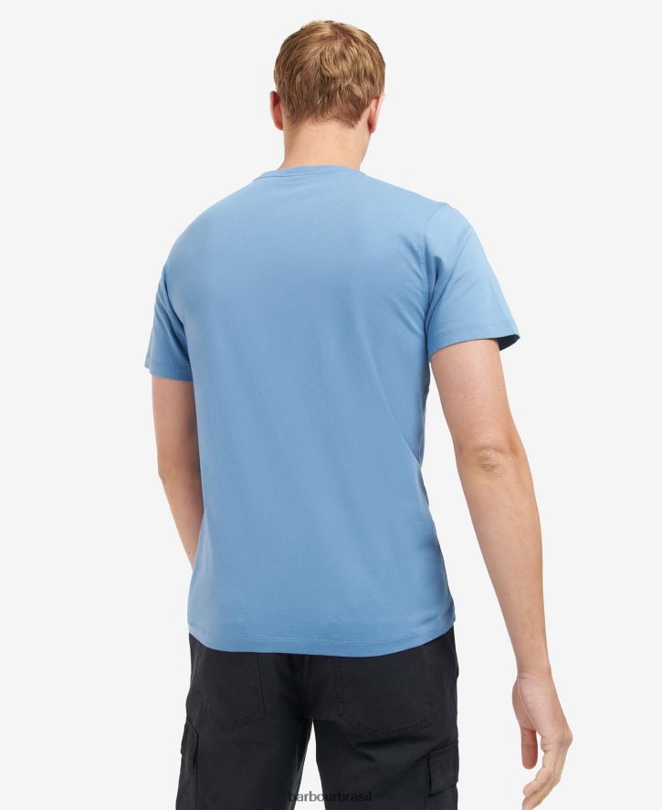 roupas Barbour camiseta com bolso radok floresta homens NH4442852