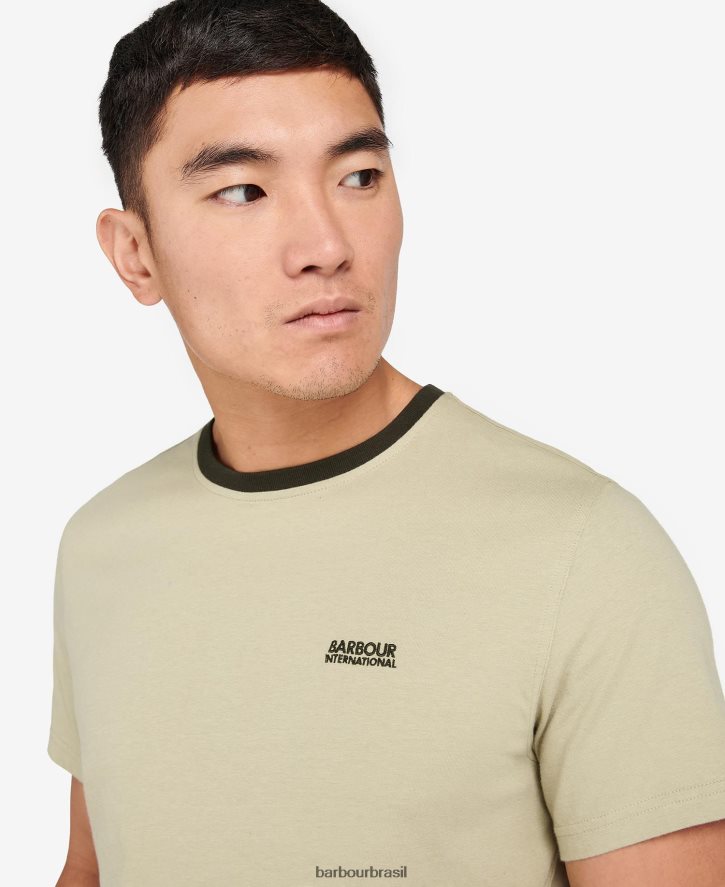 roupas Barbour camiseta com cadeado areia de cavalaria homens NH4442871