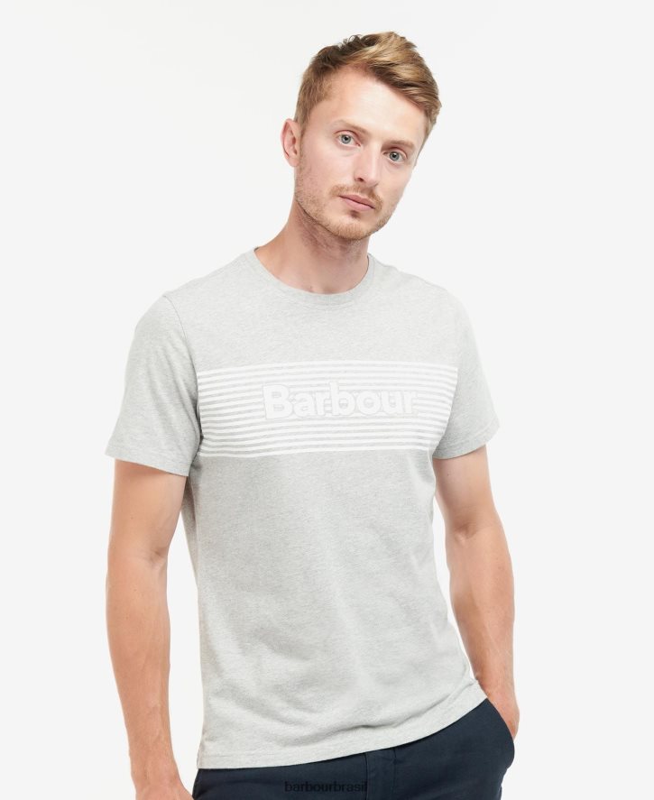 roupas Barbour camiseta com desenho de condeno marinho clássico homens NH4442850