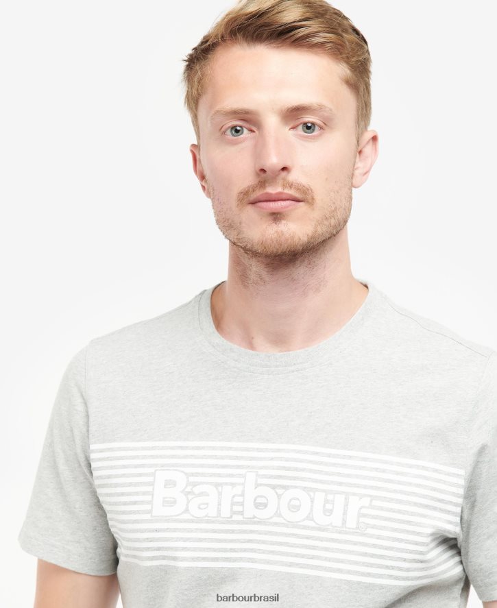 roupas Barbour camiseta com desenho de condeno marinho clássico homens NH4442850
