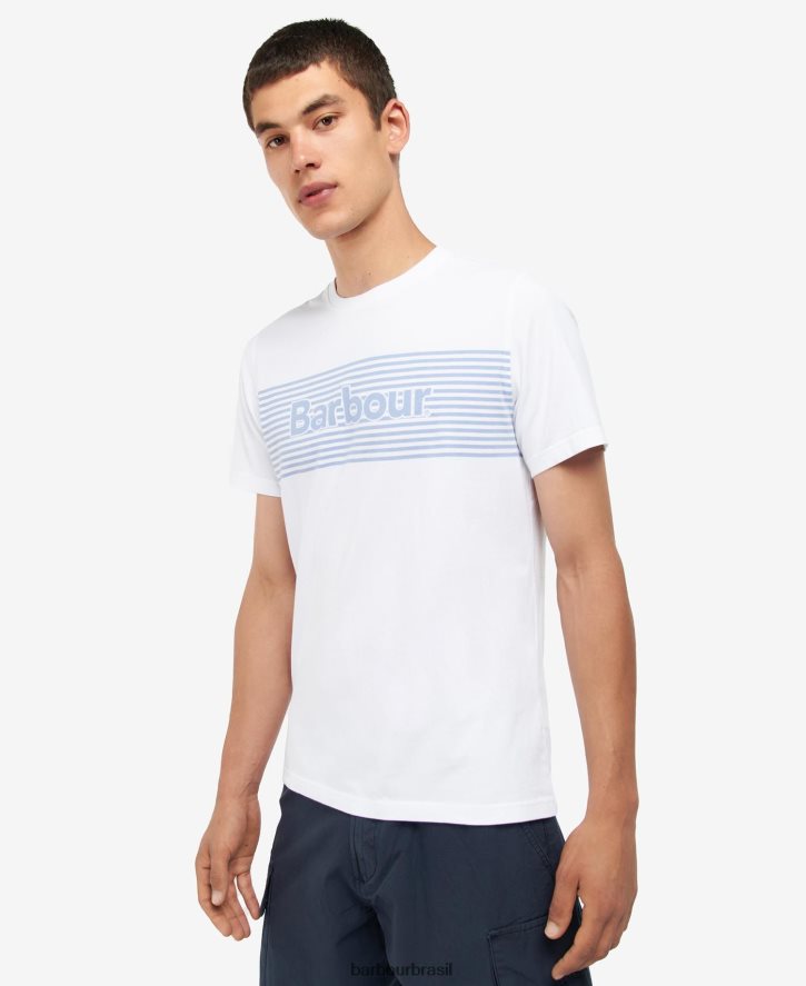 roupas Barbour camiseta com desenho de condeno marinho clássico homens NH4442876