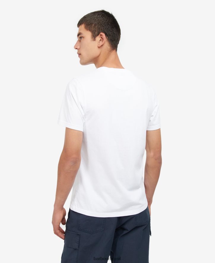 roupas Barbour camiseta com desenho de condeno marinho clássico homens NH4442876