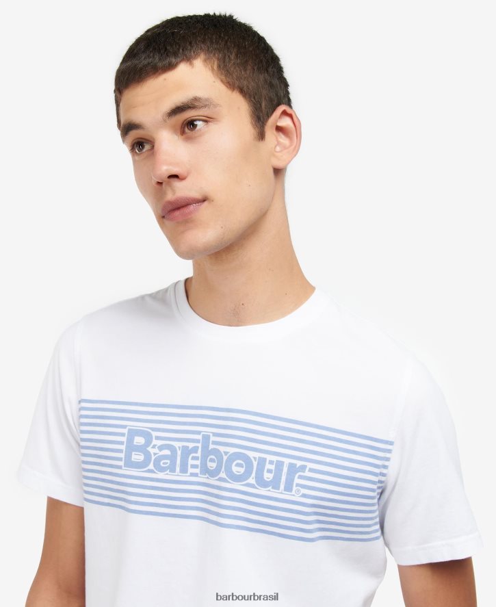 roupas Barbour camiseta com desenho de condeno marinho clássico homens NH4442876