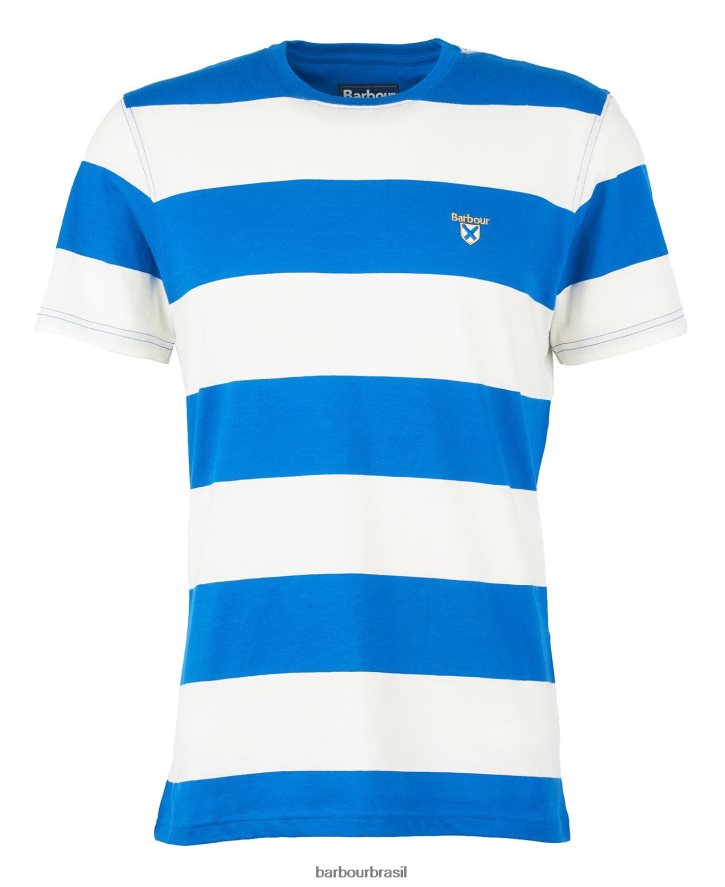 roupas Barbour camiseta com listras cornell sicômoro homens NH4442923