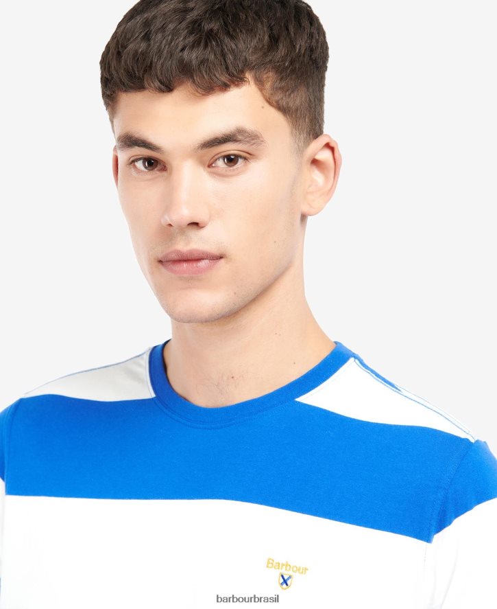 roupas Barbour camiseta com listras cornell sicômoro homens NH4442923