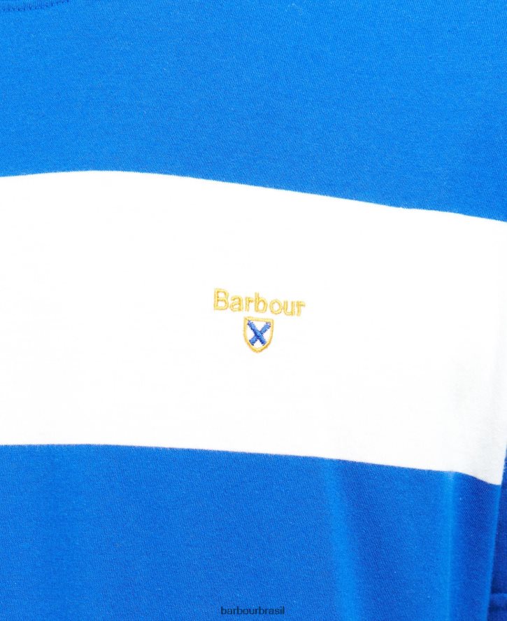 roupas Barbour camiseta com listras cornell sicômoro homens NH4442923