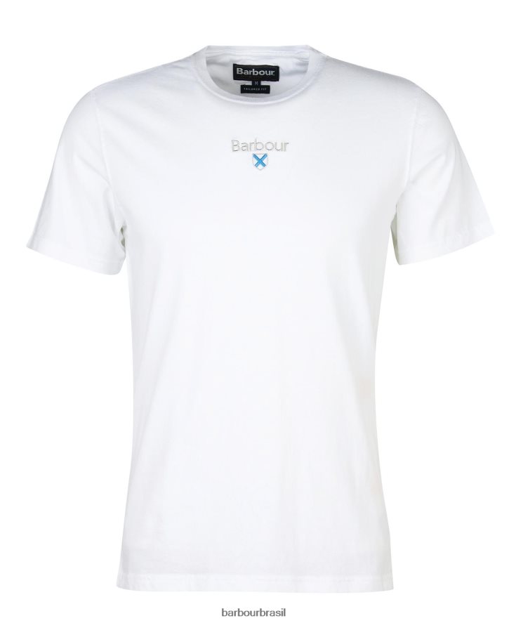 roupas Barbour camiseta com logo stockton marinho clássico homens NH4442829