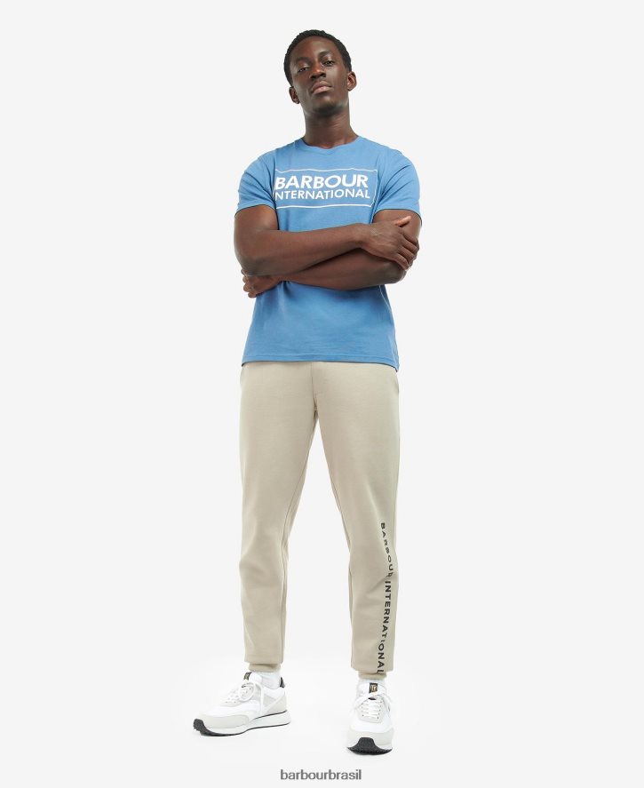 roupas Barbour camiseta com logotipo grande essencial preto clássico homens NH4442910