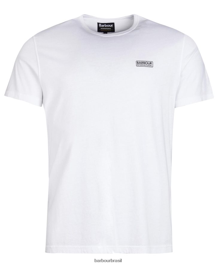 roupas Barbour camiseta com logotipo pequeno essencial marinha homens NH4442792