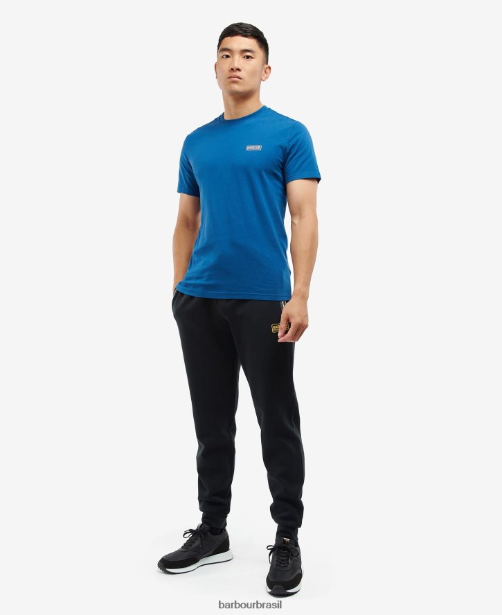 roupas Barbour camiseta com logotipo pequeno kombu verde homens NH4442975