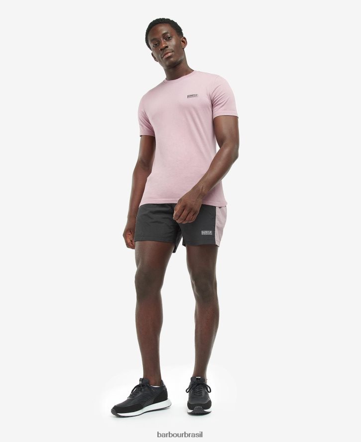 roupas Barbour camiseta com logotipo pequeno lilás homens NH4442813