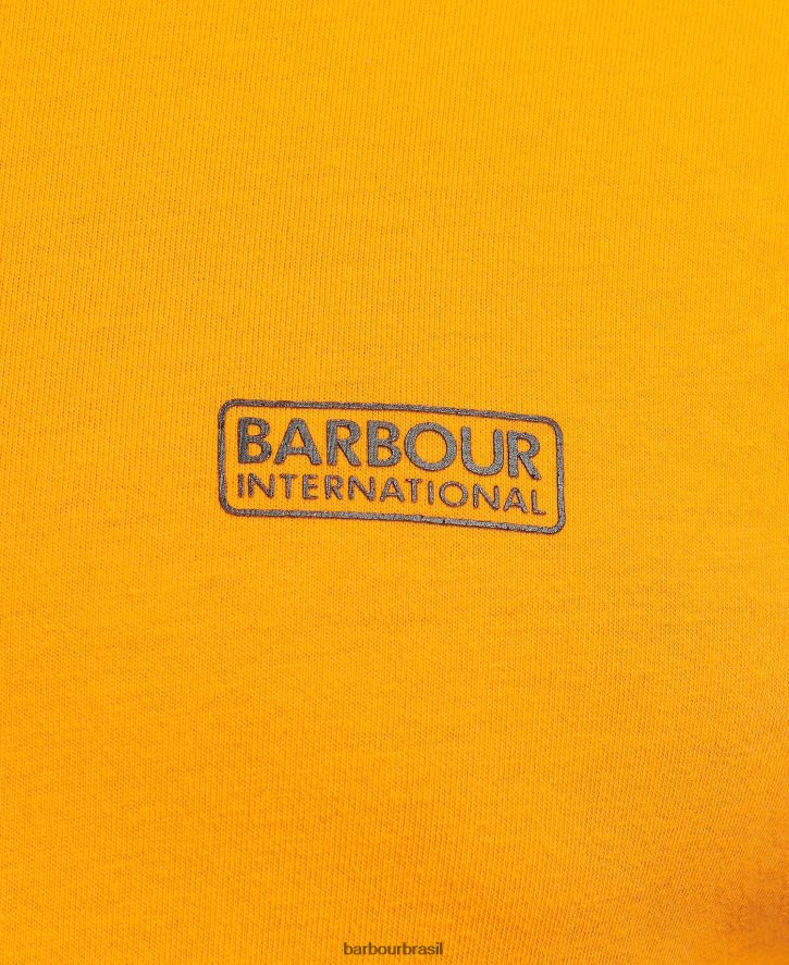 roupas Barbour camiseta com logotipo pequeno lilás homens NH4442920