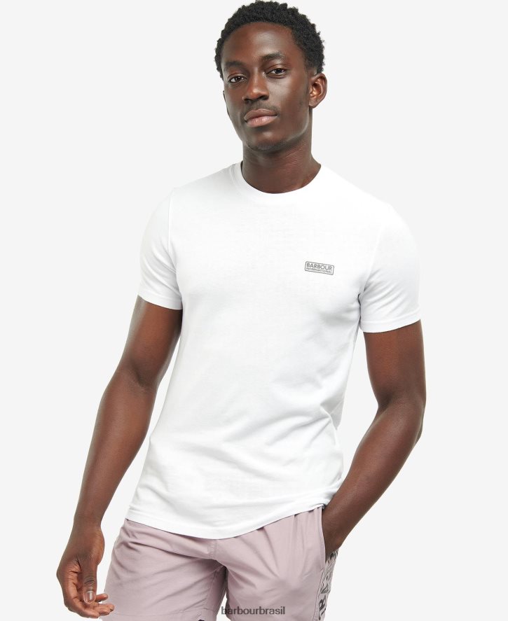 roupas Barbour camiseta com logotipo pequeno âmbar homens NH4442844