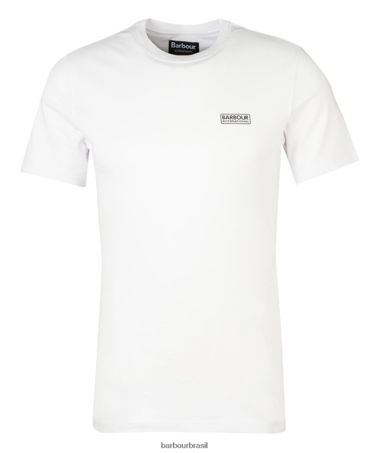roupas Barbour camiseta com logotipo pequeno âmbar homens NH4442844