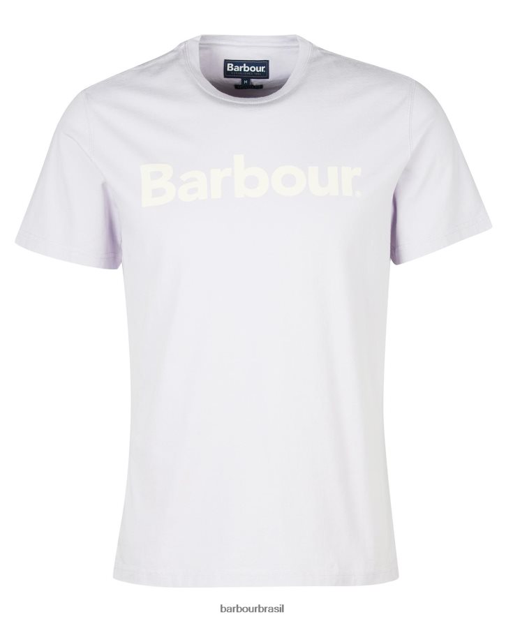 roupas Barbour camiseta com logotipo sal rosa homens NH4442959
