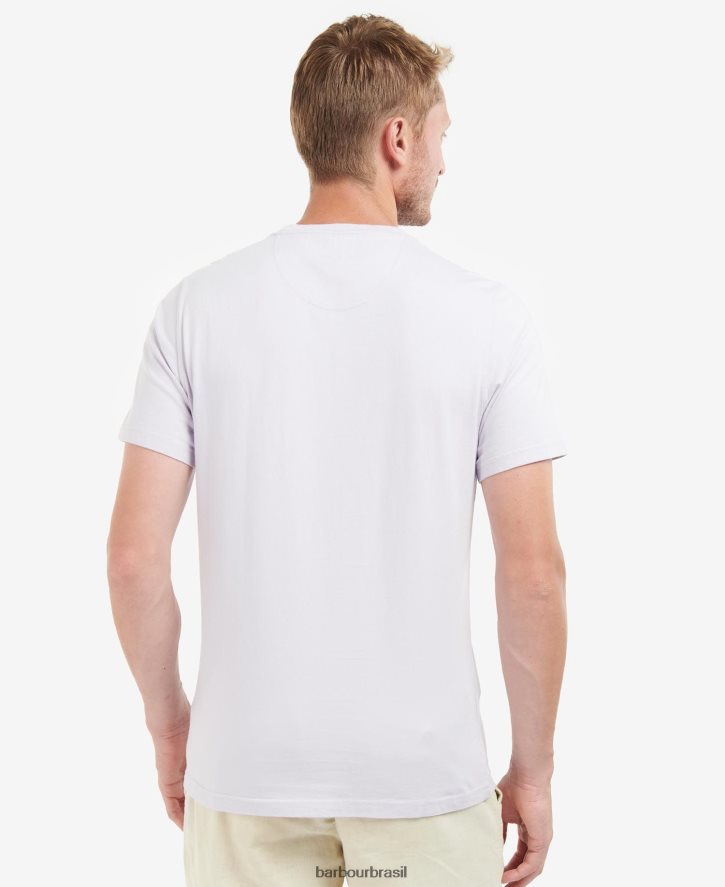 roupas Barbour camiseta com logotipo sal rosa homens NH4442959