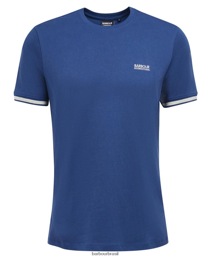 roupas Barbour camiseta com ponta de torque sussurro branco homens NH4442887