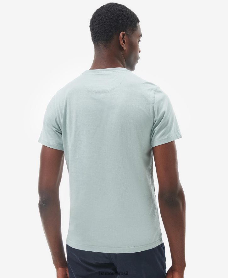 roupas Barbour camiseta da igreja de madeira branco clássico homens NH4442791