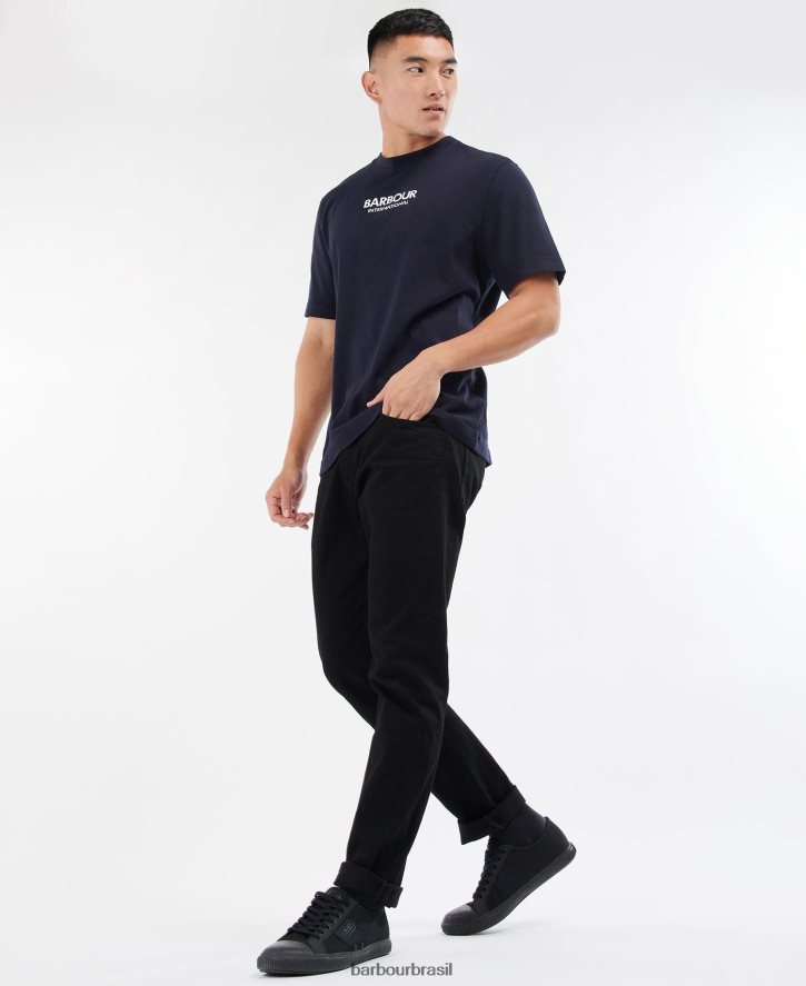roupas Barbour camiseta fórmula céu noturno homens NH4442834