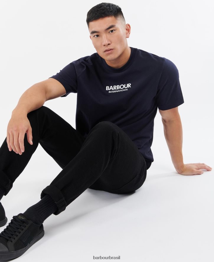 roupas Barbour camiseta fórmula céu noturno homens NH4442834